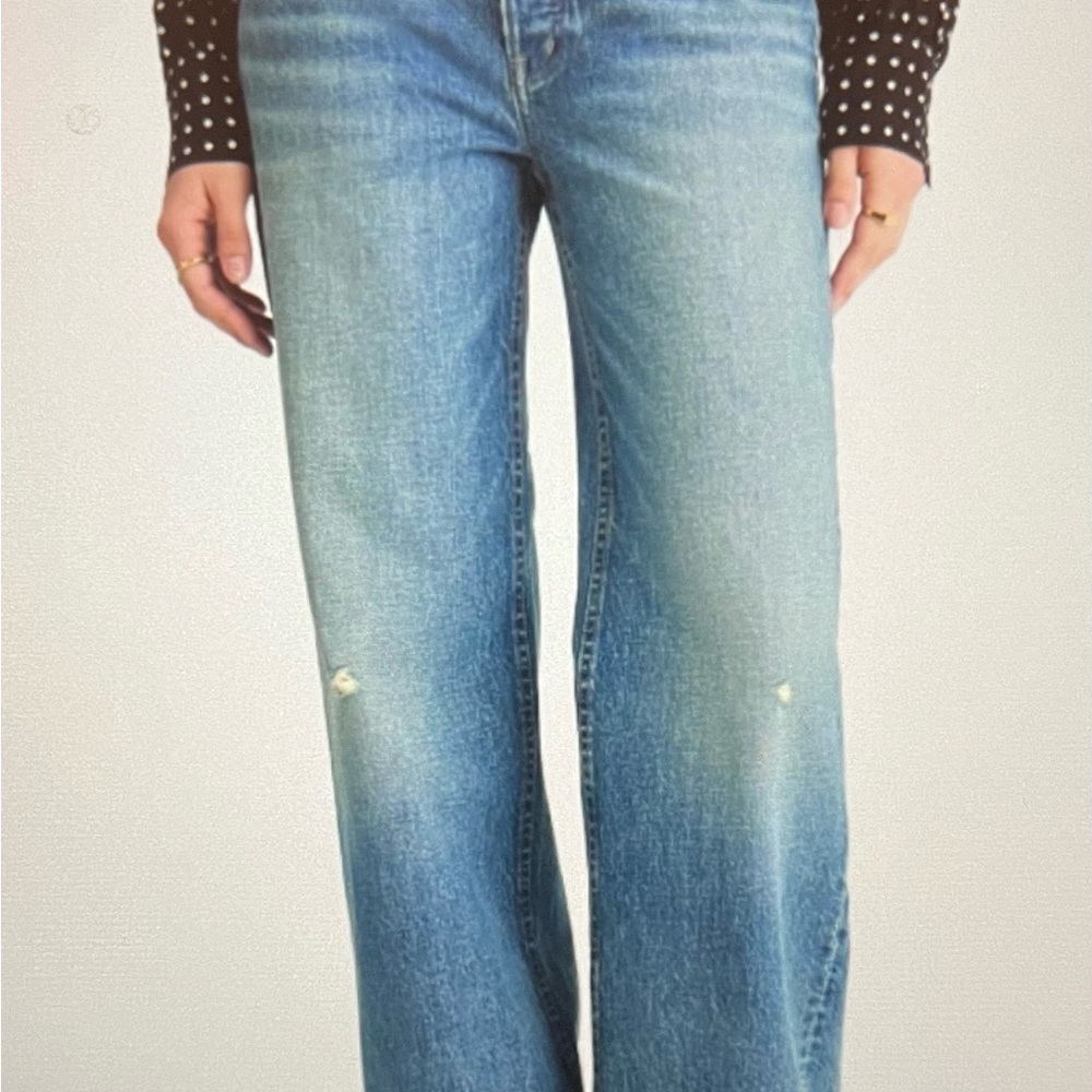 Madewell Low Slung Baggy Jeans in Hamburg Wash